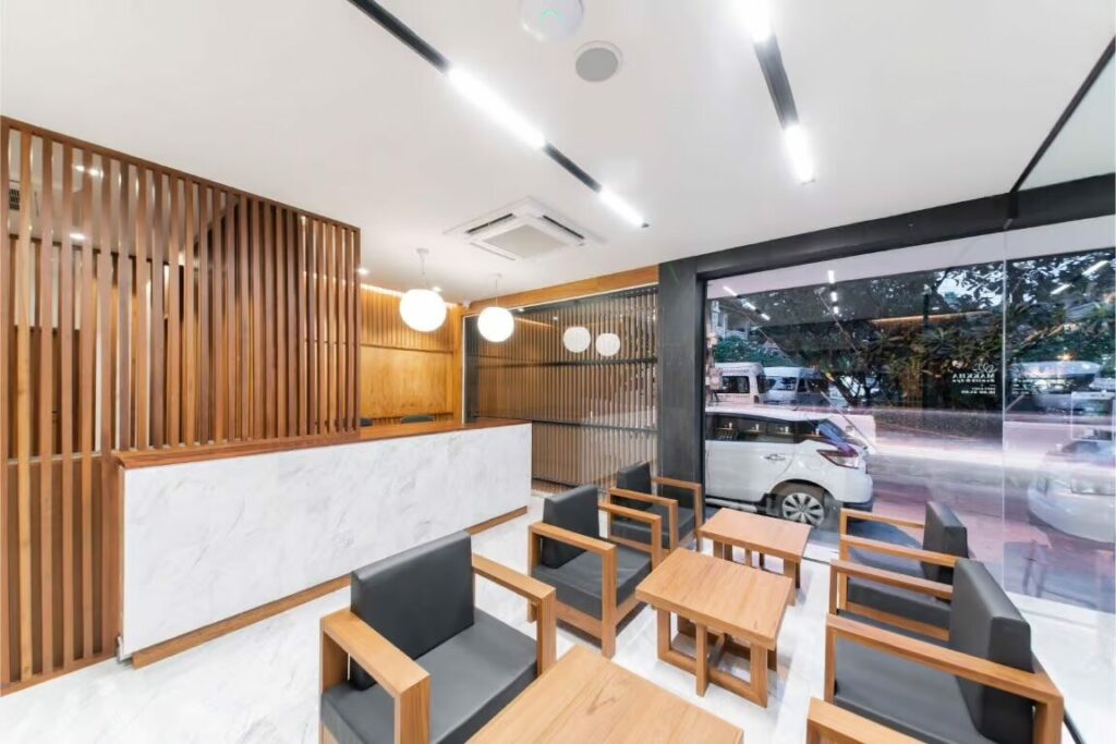 makkha-spa reception-area hotel-lobby modern-interior-design