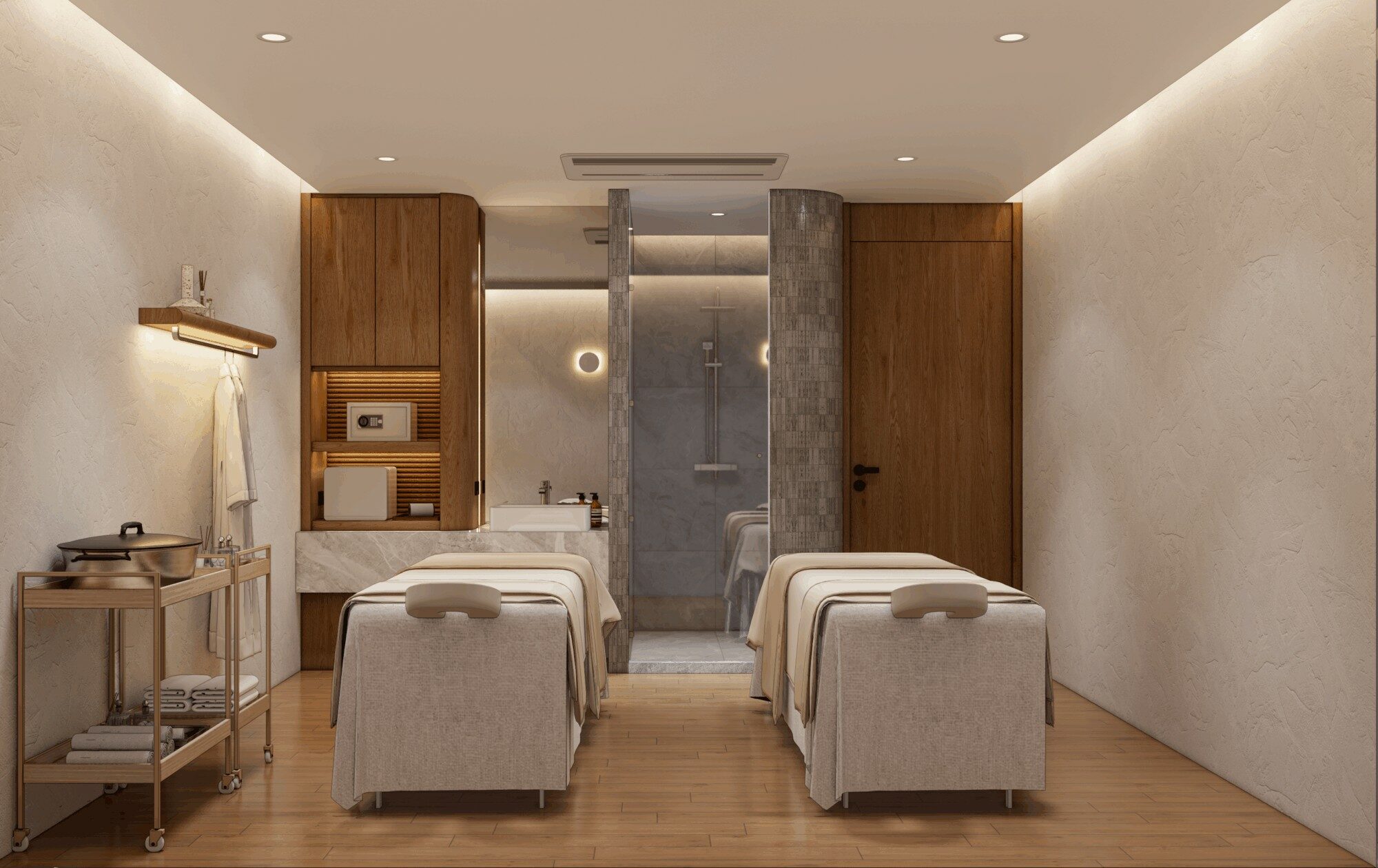 makkha-spa spa-treatment-room massage-tables luxury-interior-design